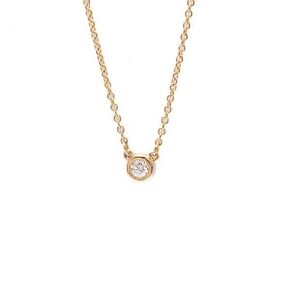 TIFFANY 18k Gold Diamond Necklace